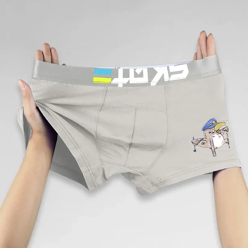 

Мужское нижнее белье: хлопковые трусы-боксеры для молодежи, тонкие, стильные, удобные, дышащие, с четырьмя углами по низу.