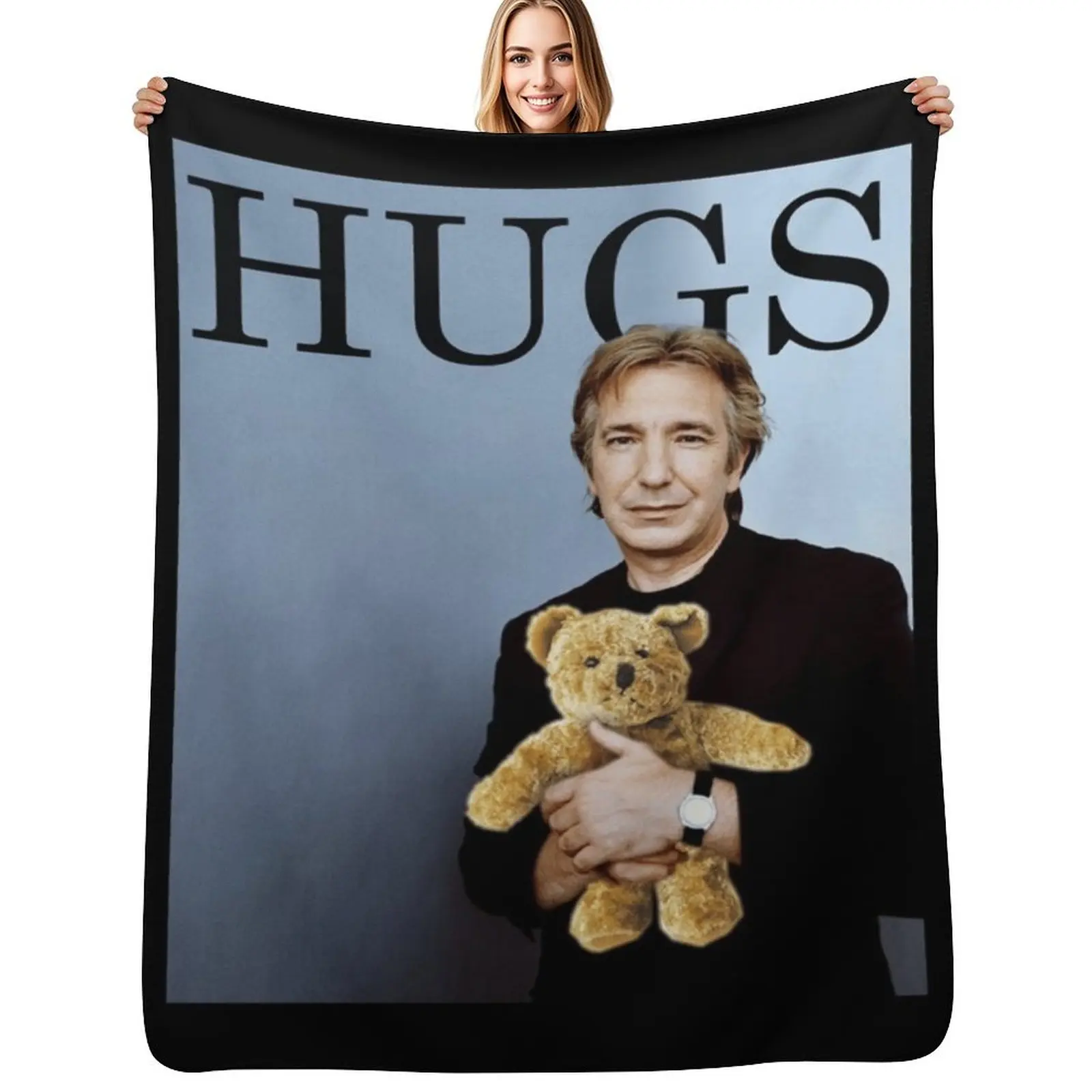 

Alan Rickman Throw Blanket Decorative Soft Throw Blanket for Couch Sofa