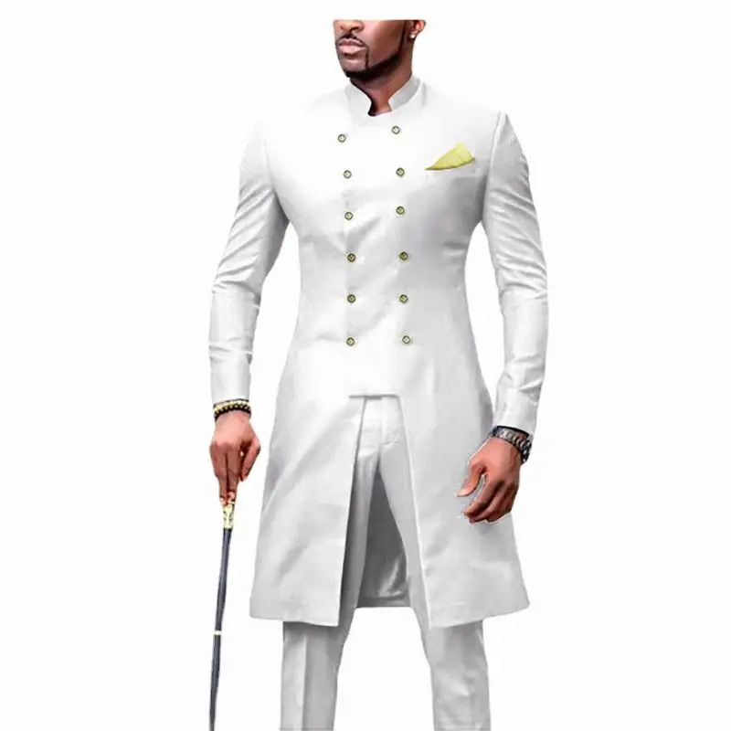 Afrikanische Design Slim Fit Männer Anzüge Für Hochzeit Bräutigam Smoking Royal Blau Bräutigam Anzüge Besten Mann Prom Party Blazer