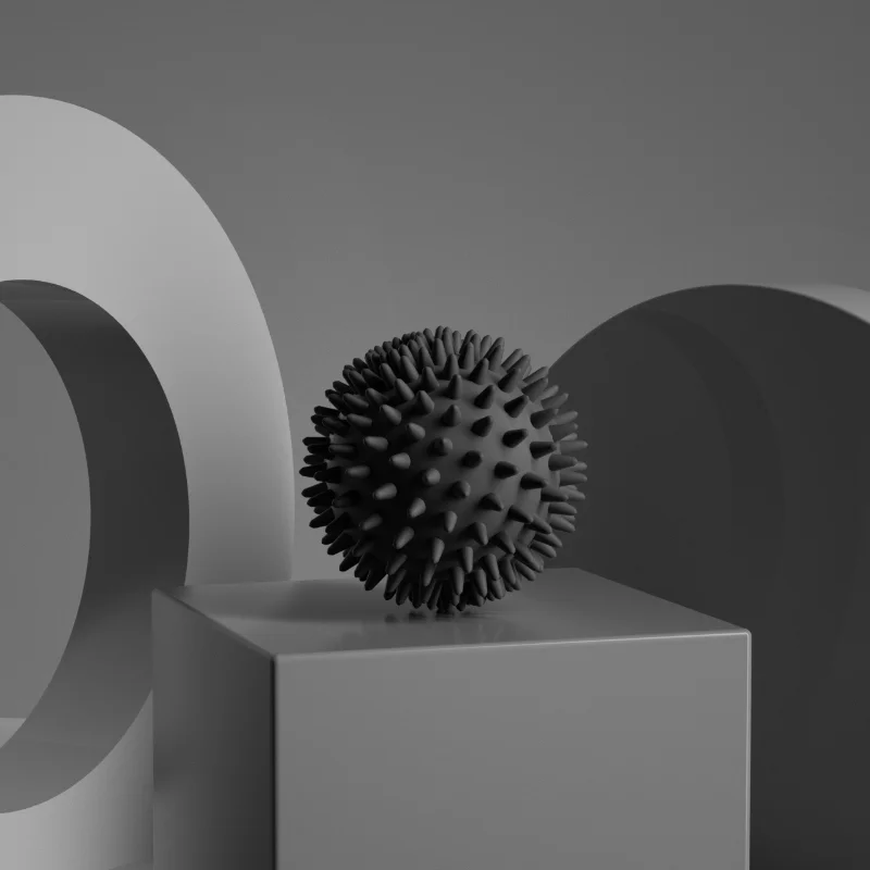 Myofasziale Entspannungsmassagegerät, stachelige Rolle für tiefes Gewebe, Triggerpunkt, Muskelregeneration, Schmerzlinderung, langlebiger Sport-Massageball