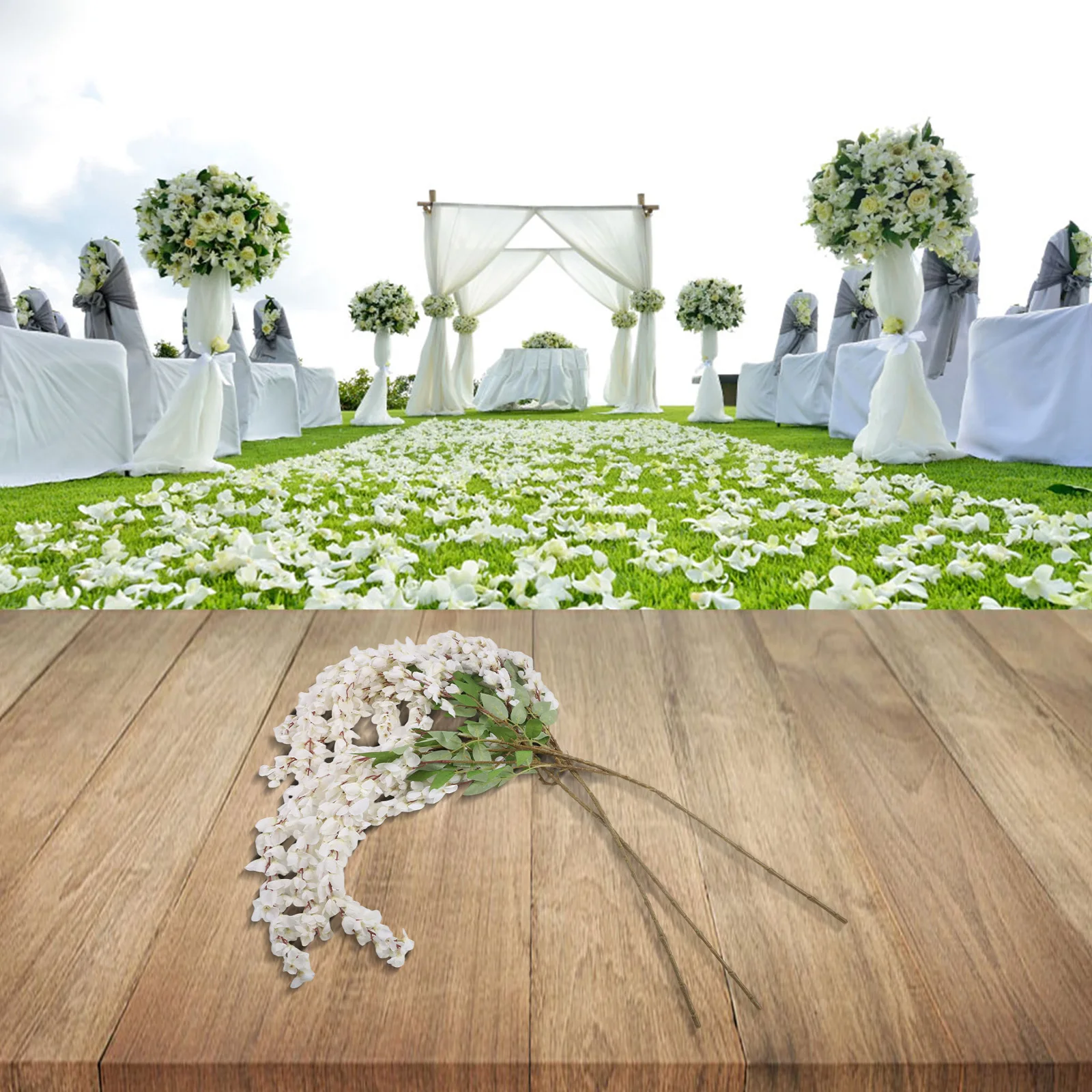 ديكور داخلي 40 بوصة إكليل من الزهور الاصطناعية إكليل معلق صناعي ديكور نبات معلق ديكور الحفلات