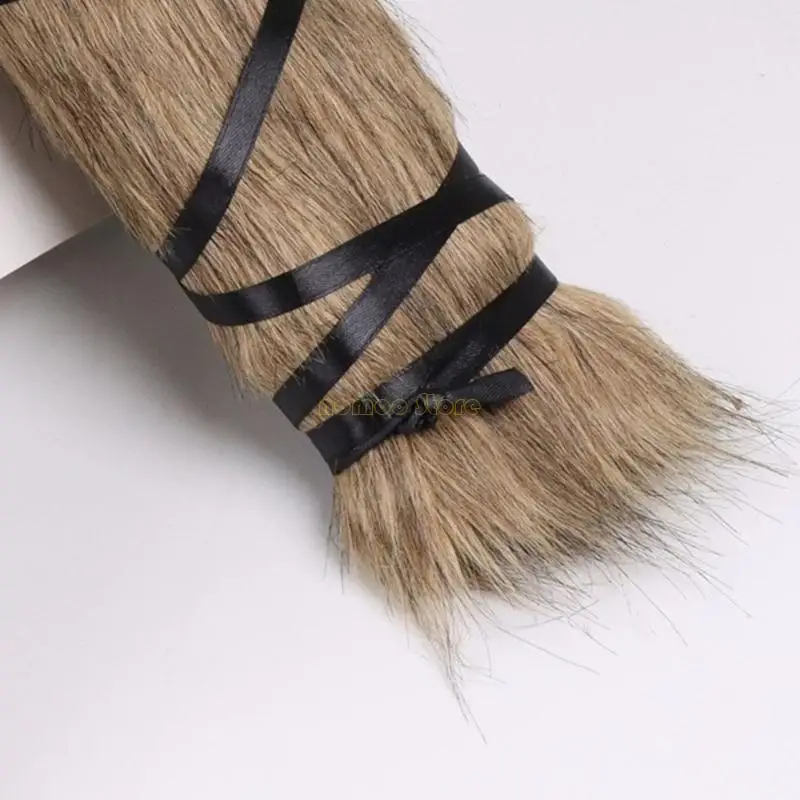 31bf medieval peludo perna mais quente medieval peludo perna polainas bota cobre acessório cosplay medieval para mulheres homens