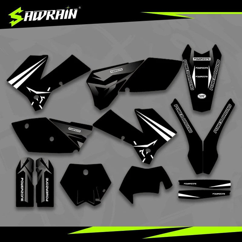 

Мотоциклетные графические фоны Sawrain, наборы наклеек для KTM EXC XCW SXF 05-06SXF 06-07EXC 002