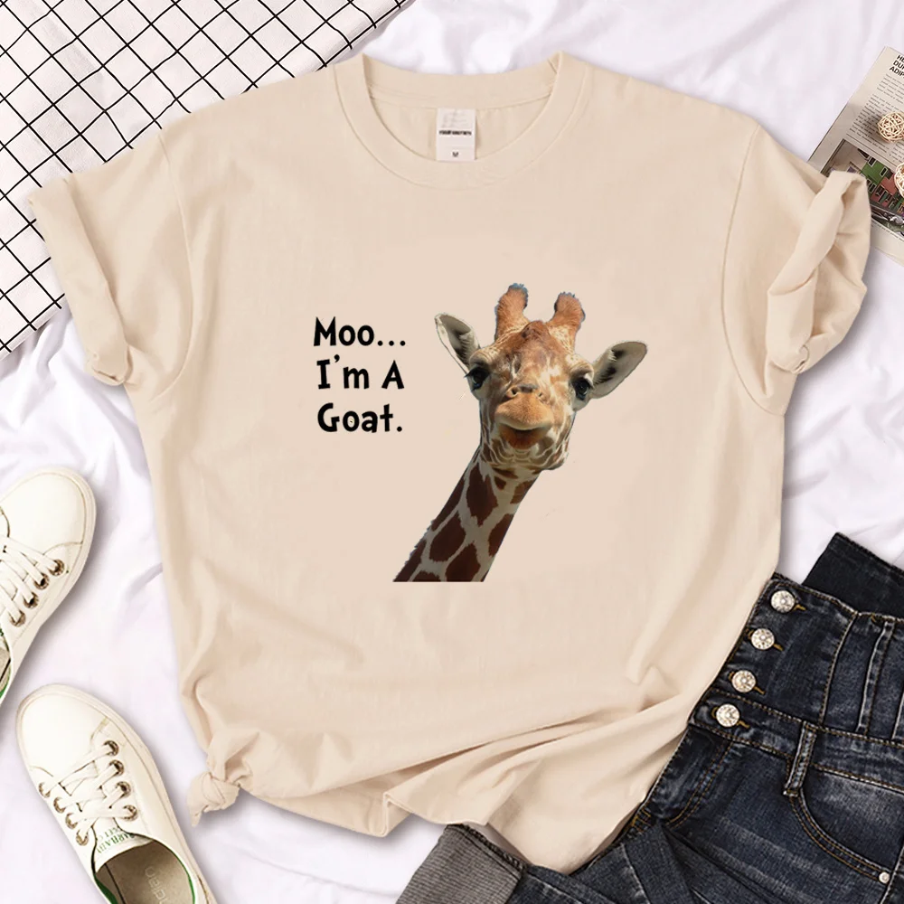 

Giraffe t-shirts women anime Y2K graphic t-shirts female manga 2000s clothes