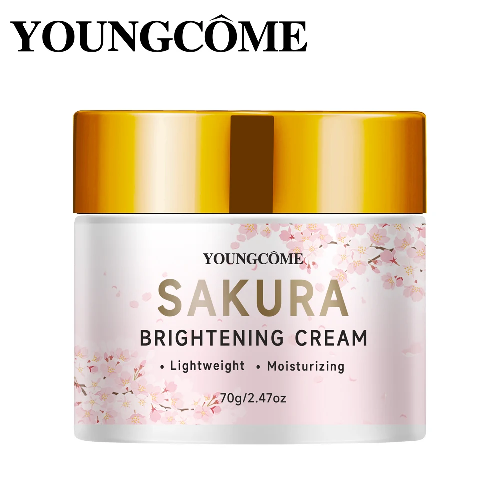 YOUNGCOME Cherry Blossom Moisturizer Anti Wrinkle Anti Aging Brighten Skin Collagen Face Cream Moisturizing Whitening Face Cream