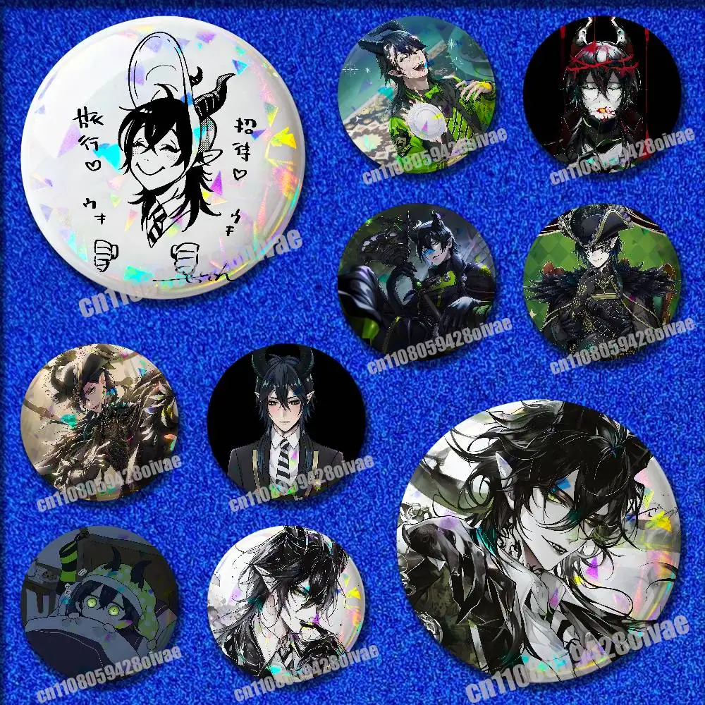 For M-Malleus Draconia Emblem Round Pins Insignia Badge Cover Ornament 75mm Cosplay Brooch Button