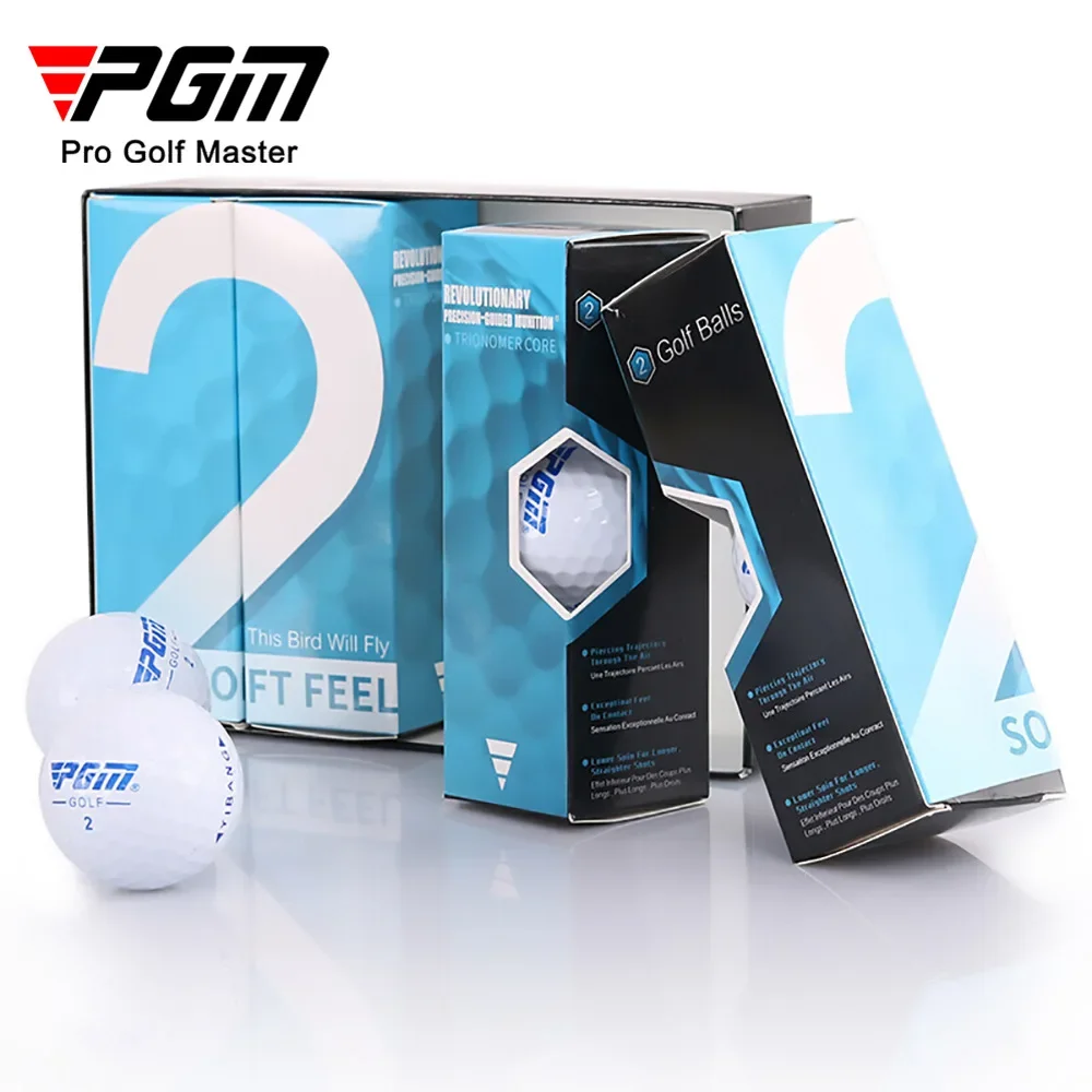 

PGM Original Golf Ball Two Piece Match Ball Gift Box Package Golf Ball Set 12pcs Set Game Use Balls Q022