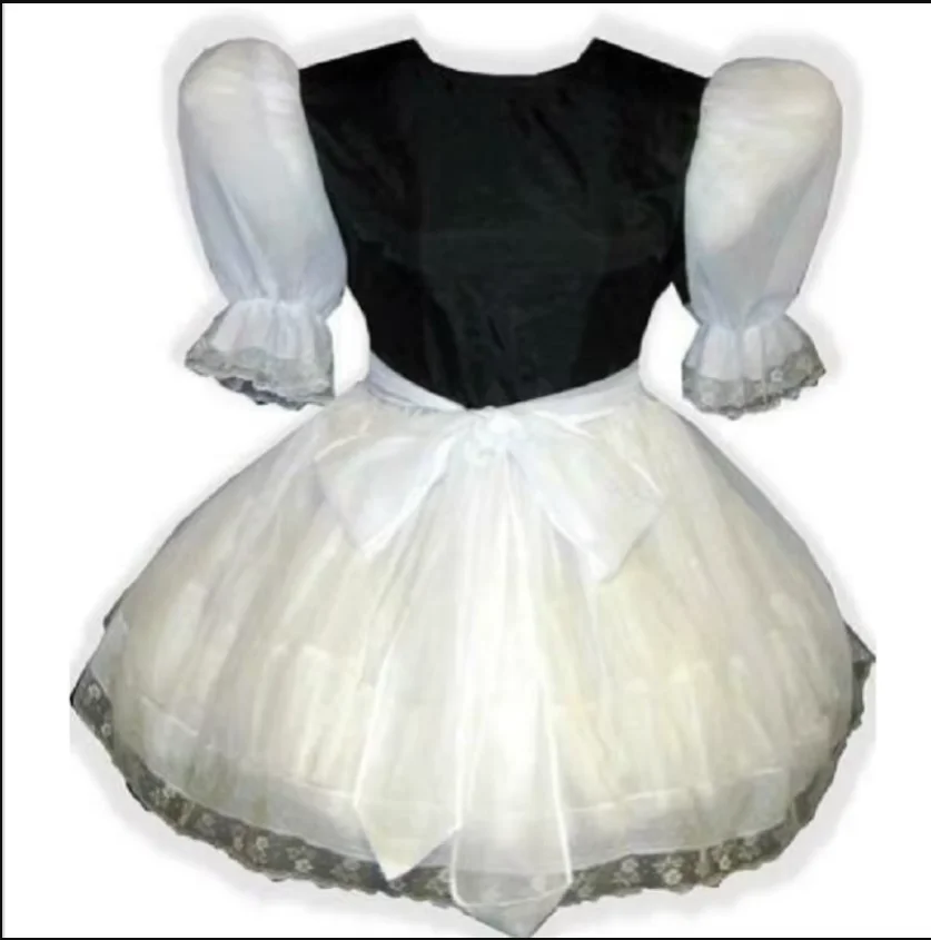 

Lockable Sissy Dress Maid Slim Fit Satin Sailor Adult Little Girl Giant Baby Doll Costume Customization