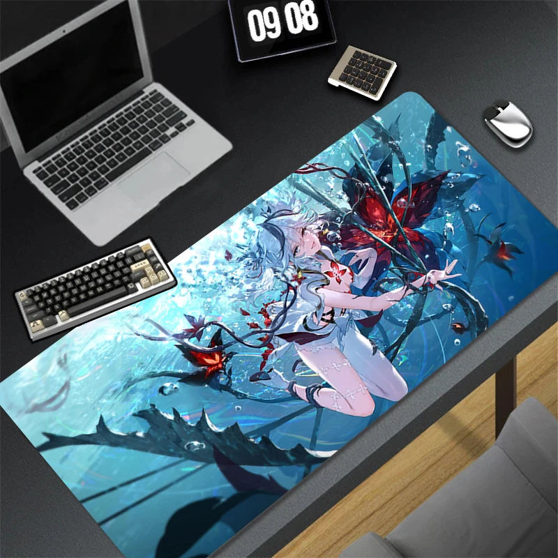 

Computer Gaming Accessories Mousepad Office W-wuthering W-waves Camellya Mouse Pad Keyboard Pad Desk Decoracion Anime Desk Mat