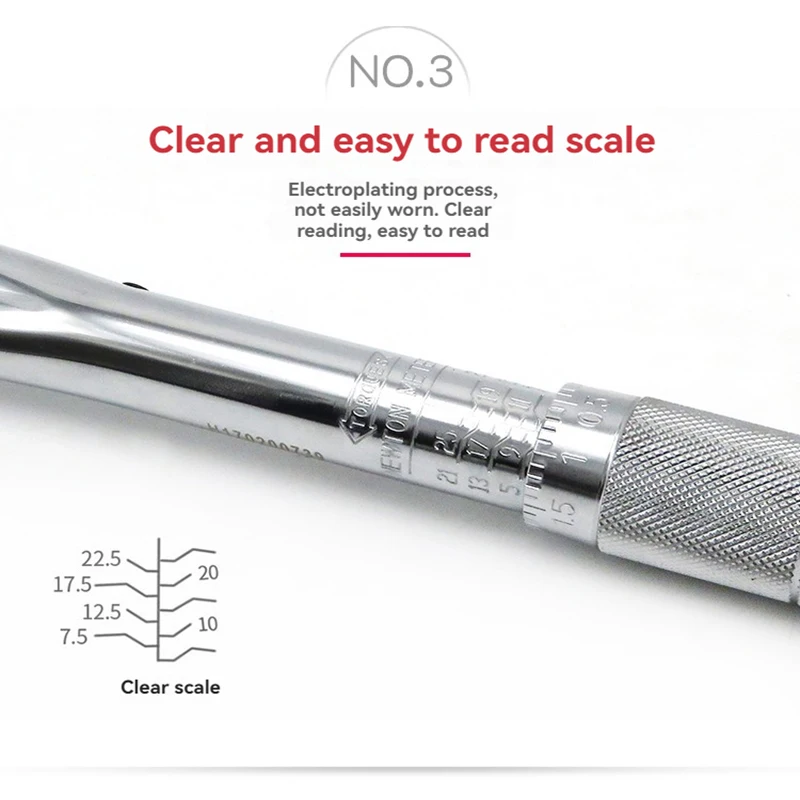 Torque Wrench 1/4"//3/8"//1/2" Precise Reversible Ratchet Torques Key Professional Bicycle Motorcycle Car Automotive Tool