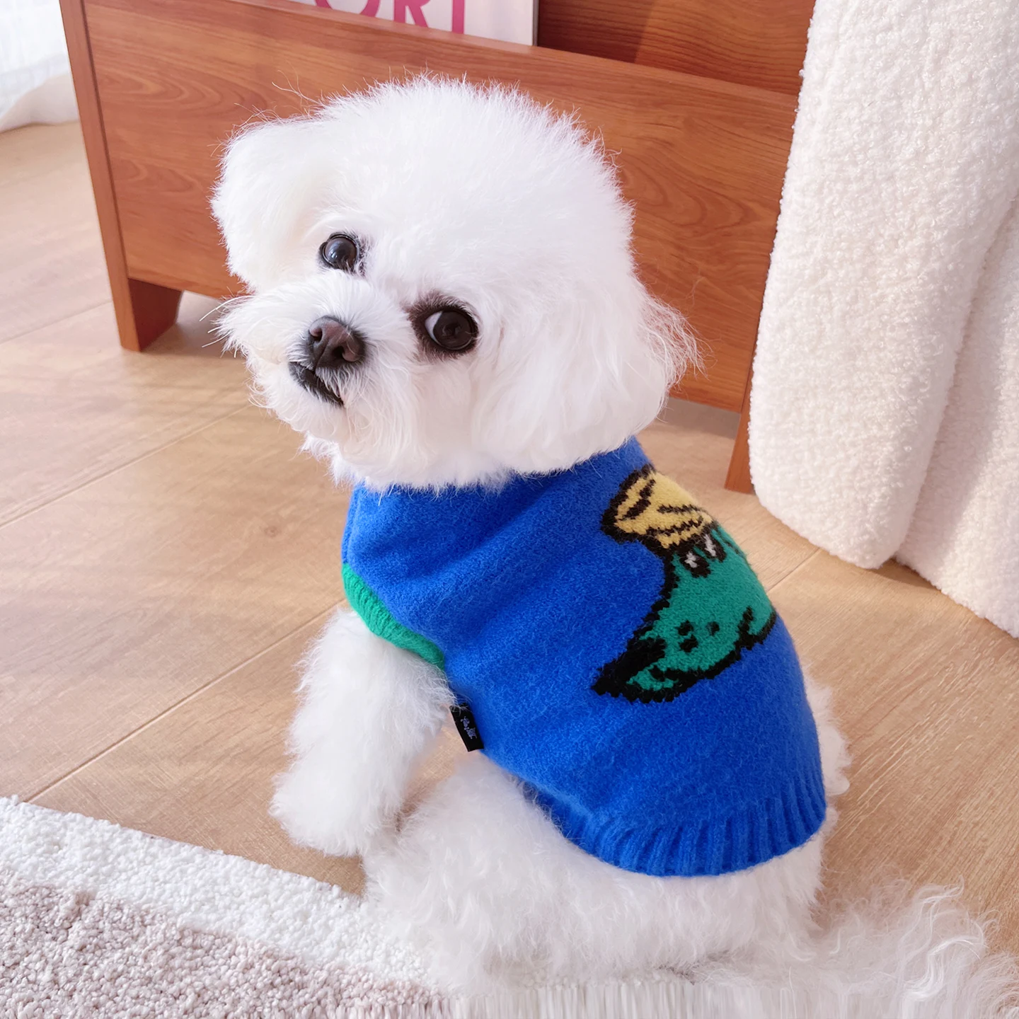 

Крутой свитер для собак Haome, теплое вязаное пальто для маленьких собак, бишон шнауцер, осень-зима, модная одежда для домашних животных, аксессуары