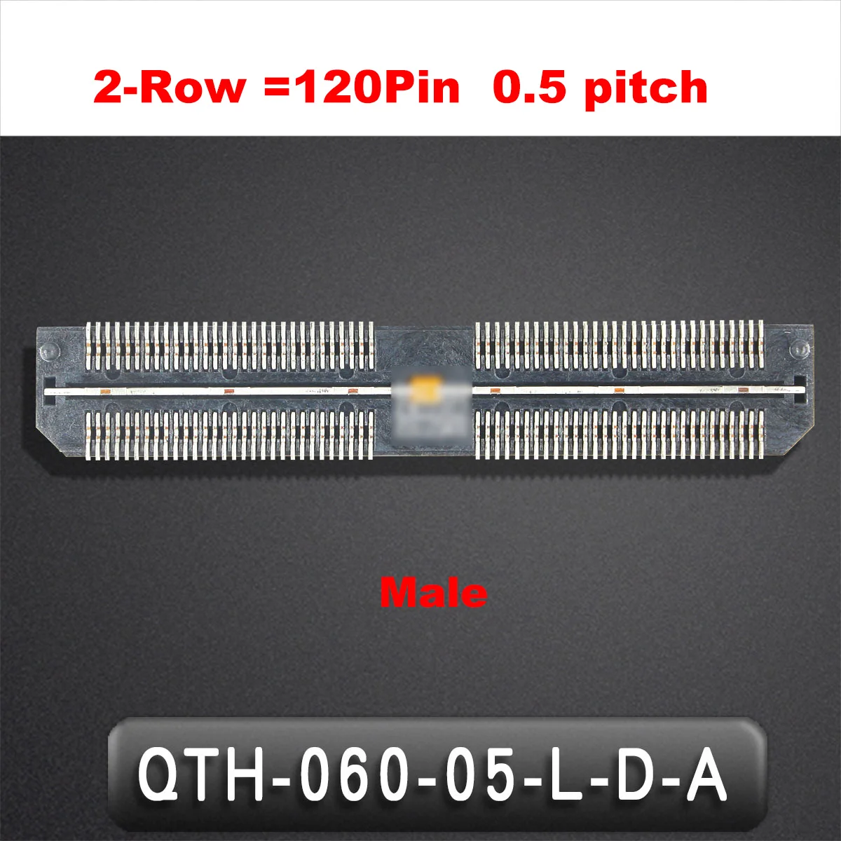 1pcs 0.5 pitch Male 2-Row 120pin 120Pin BTB Connector Board to Board FPC Socket Interface Height on board 16.26 QTH-060-05-L-D-A