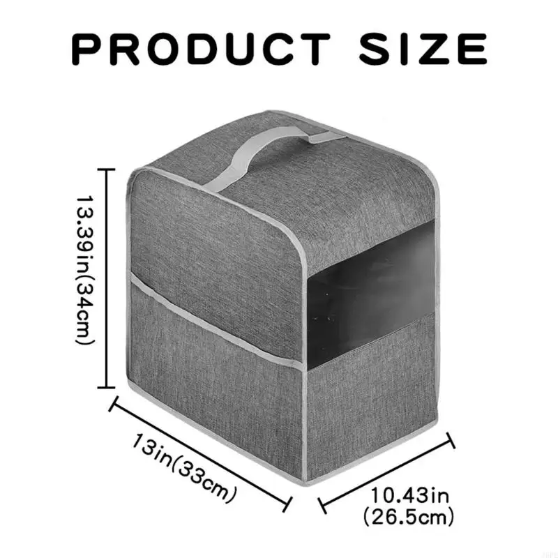 J6PE Dust Pust -Reestaint Appliance Cover для кофейных машин с прозрачным окном и ручкой