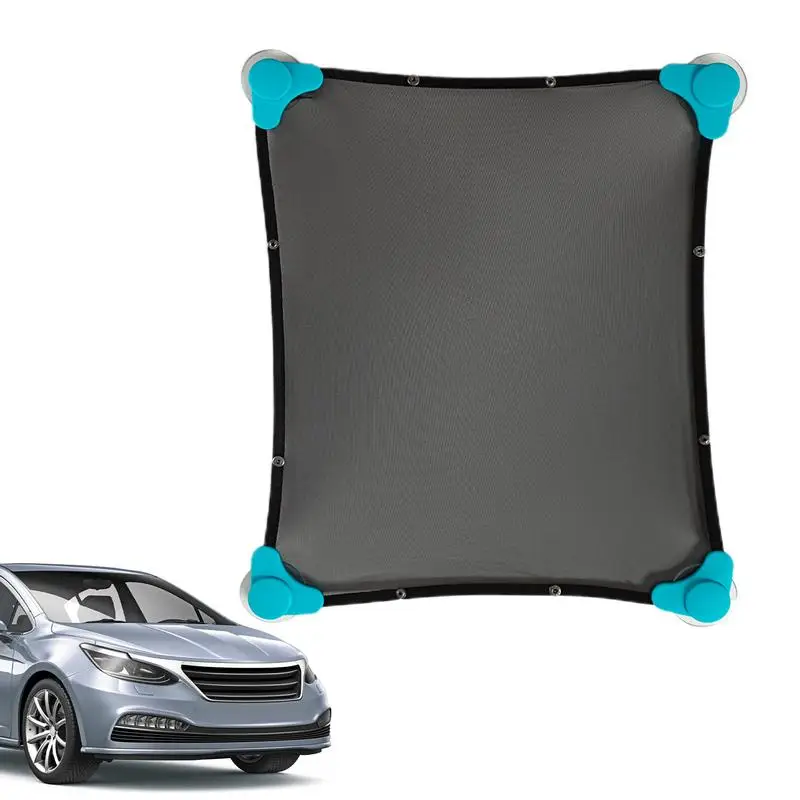 Elastic Sun Screen Blocker With Suction Cups Car Window Sunshade Cover Sun UV Protection Adjustable Side Glass Sunshades