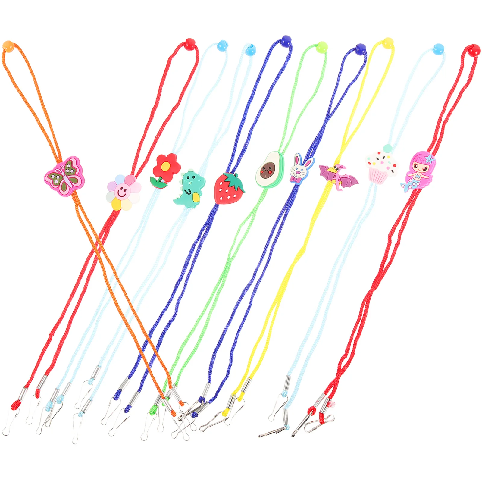 

10Pcs Glasses Lanyards for Kids Cartoon Elastic Adjustable Eyeglasses Straps Children Anti-Lost Hanging Rope Practical Design