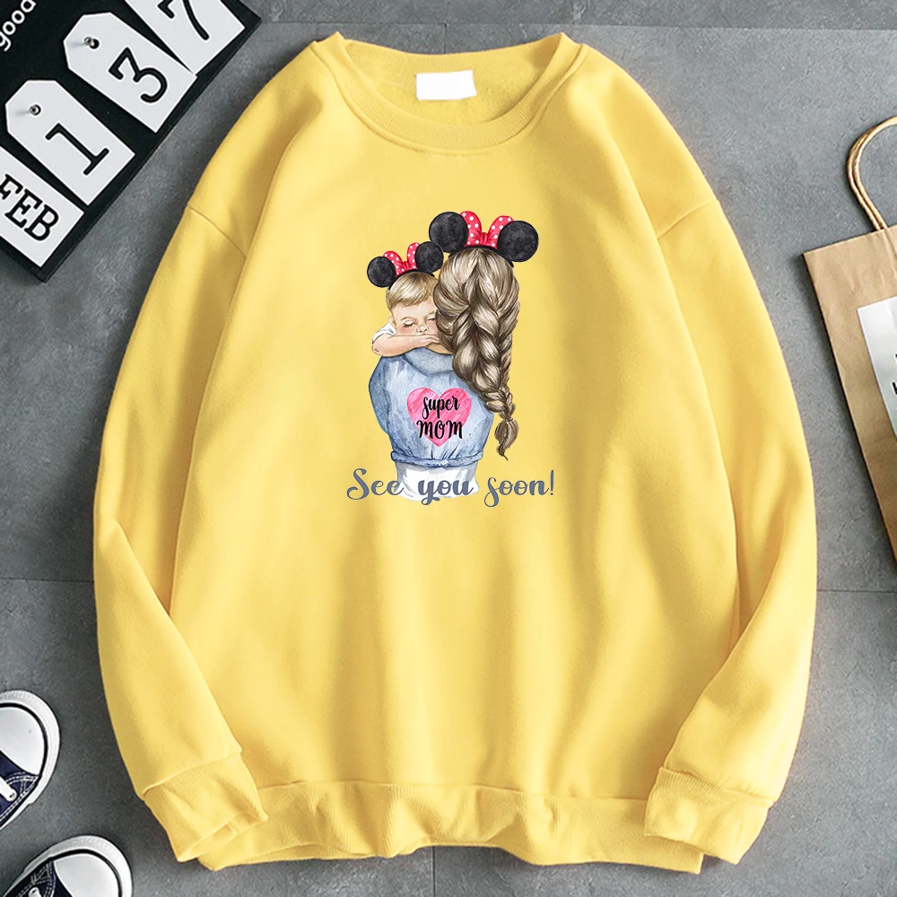 

Sweatshirts See You Soon Cute Baby Printed Men Hoodie Warm Brand Men's Hoodies Comfortable Casual Hoody Plus Size Streetwear