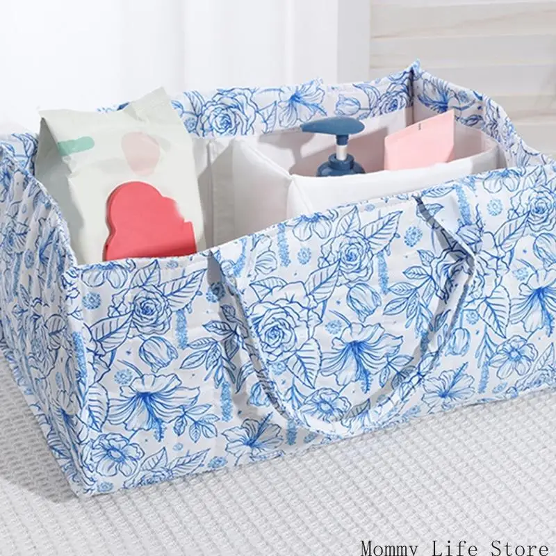 سلة تخزين الحفاضات الصغيرة منظم الحضانة القطنية سلة تخزين ملابس الأطفال للتحكم في الرائحة وتوفير المساحة