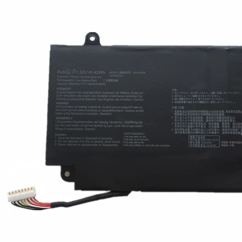 B31N1625 Laptop Battery For 12 TP203MAH TP203NAH Series Notebook 11.52V 48Wh