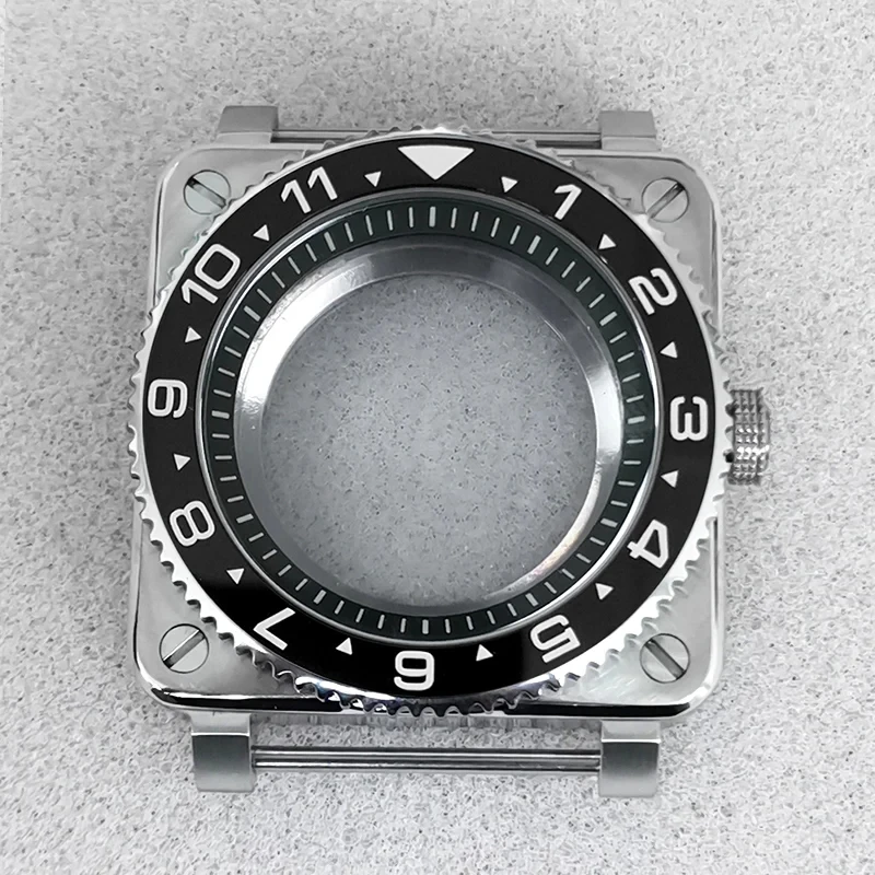 Квадратная кабина для часов SKX007 чехол NH35, подходит для часов NH35 NH36 с сапфировым стеклом SKX007, чехлы для часов для дайвинга