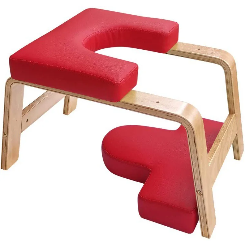 Solid wood inverted yoga stool household yoga inverted stool yoga auxiliary equipment