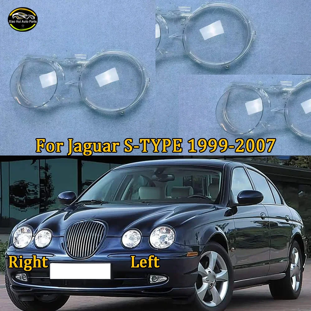 

Headlight Cover For Jaguar 1999 2000 2001 2002-2007 S-TYPE Transparent Headlamp Shell Lens Replace Original Lampshade Plexiglass