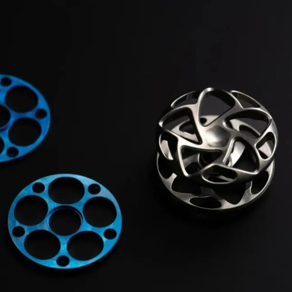 Bright Blood EDC Decrypt Fidget Spinner Lock DIY Accessories 24.5mm Stress Relief Toy Fidget Toy Adults Anxiety Relief Gadget
