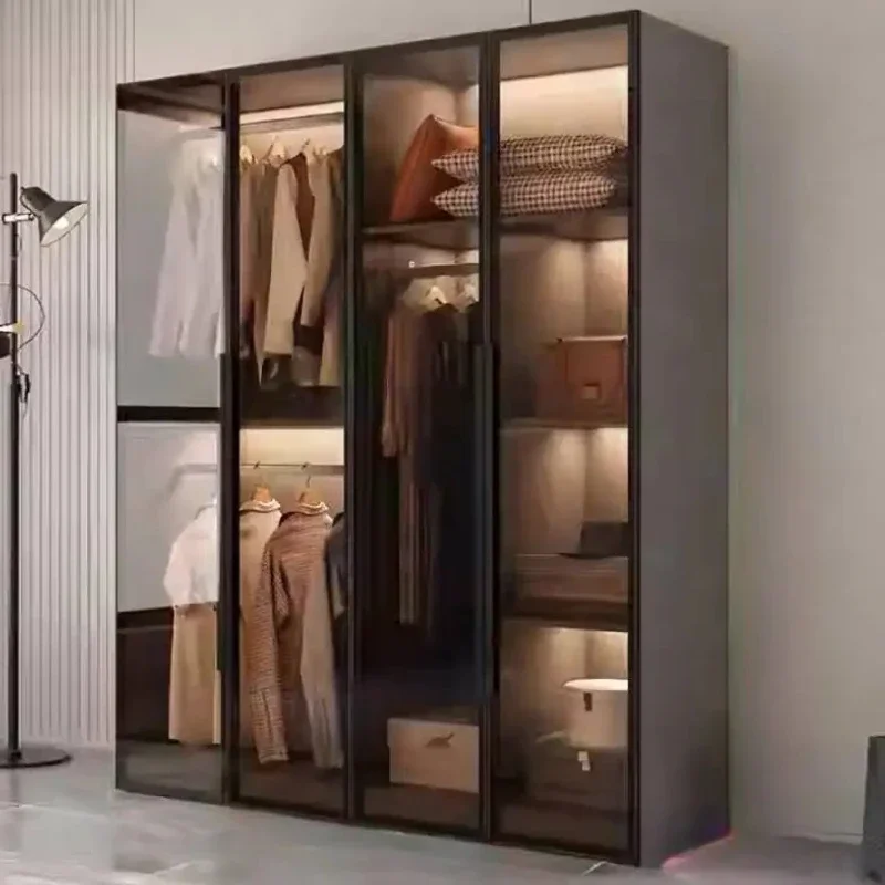 

Дешевая одежда, женский шкаф, роскошный современный органайзер для хранения, шкаф для гостиной, квартиры, мебель для дома