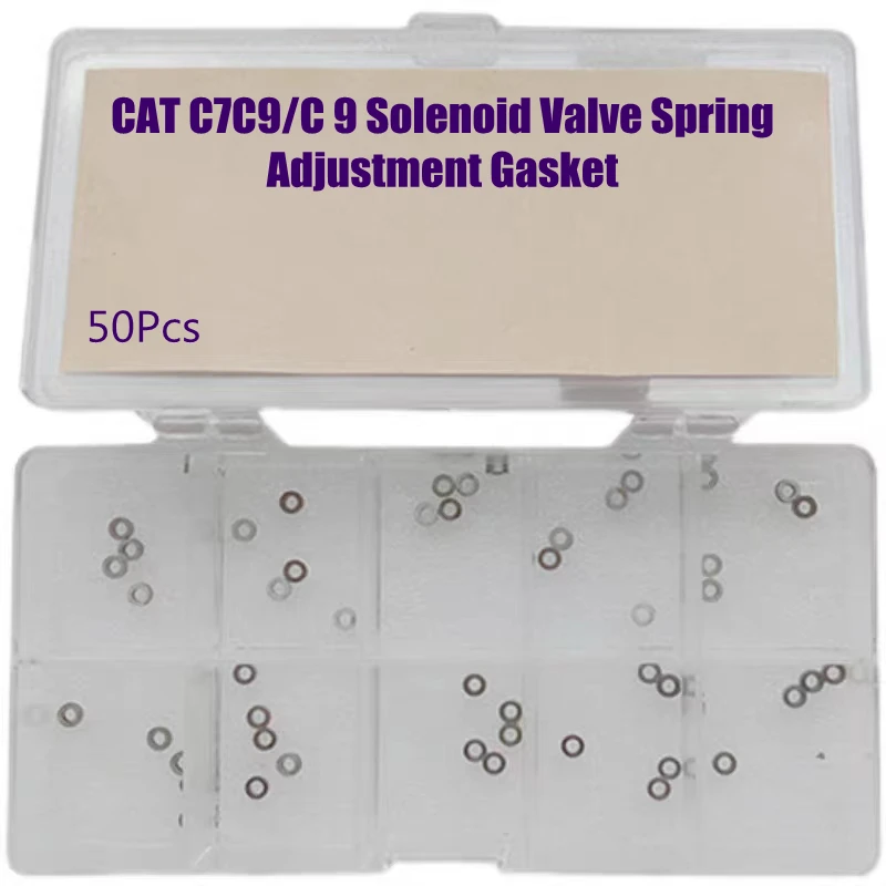 for CAT C7C9 C-9 Diesel Common Rail Injector Solenoid Valve Spring Washer Adjustment Gasket Shim 1.60-2.00