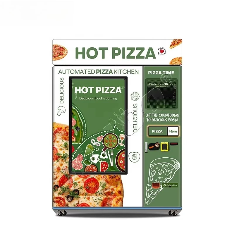 Haloo Distributore automatico Produttore di distributori automatici Distributori automatici per pizza automatica digitale Distributore automatico per alimenti caldi e veloci Distributore automatico per pizza