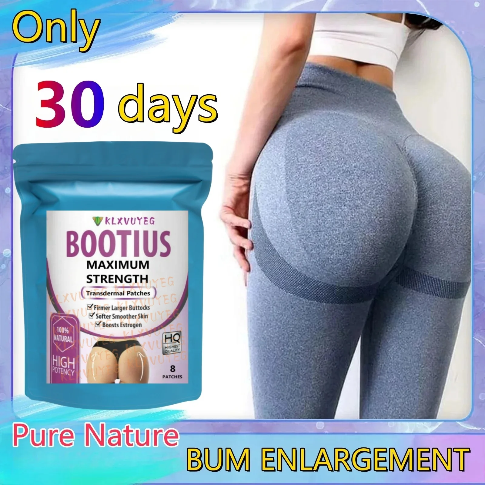 Pueraria Mirifica Transdermal Patch, Curve Butt Enhancement Transdermal Patches Butt Enhancer Glute Growth