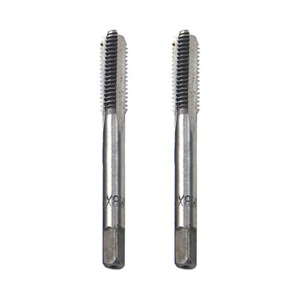 2pcs Thread Tap Set M3-M16 HSS Screw Tap Drill Bit Set Silver Straight Flute Plug Tap M3x0.5 M4x0.7 M5x0.8 M6x1.0 Hand Tools image 5