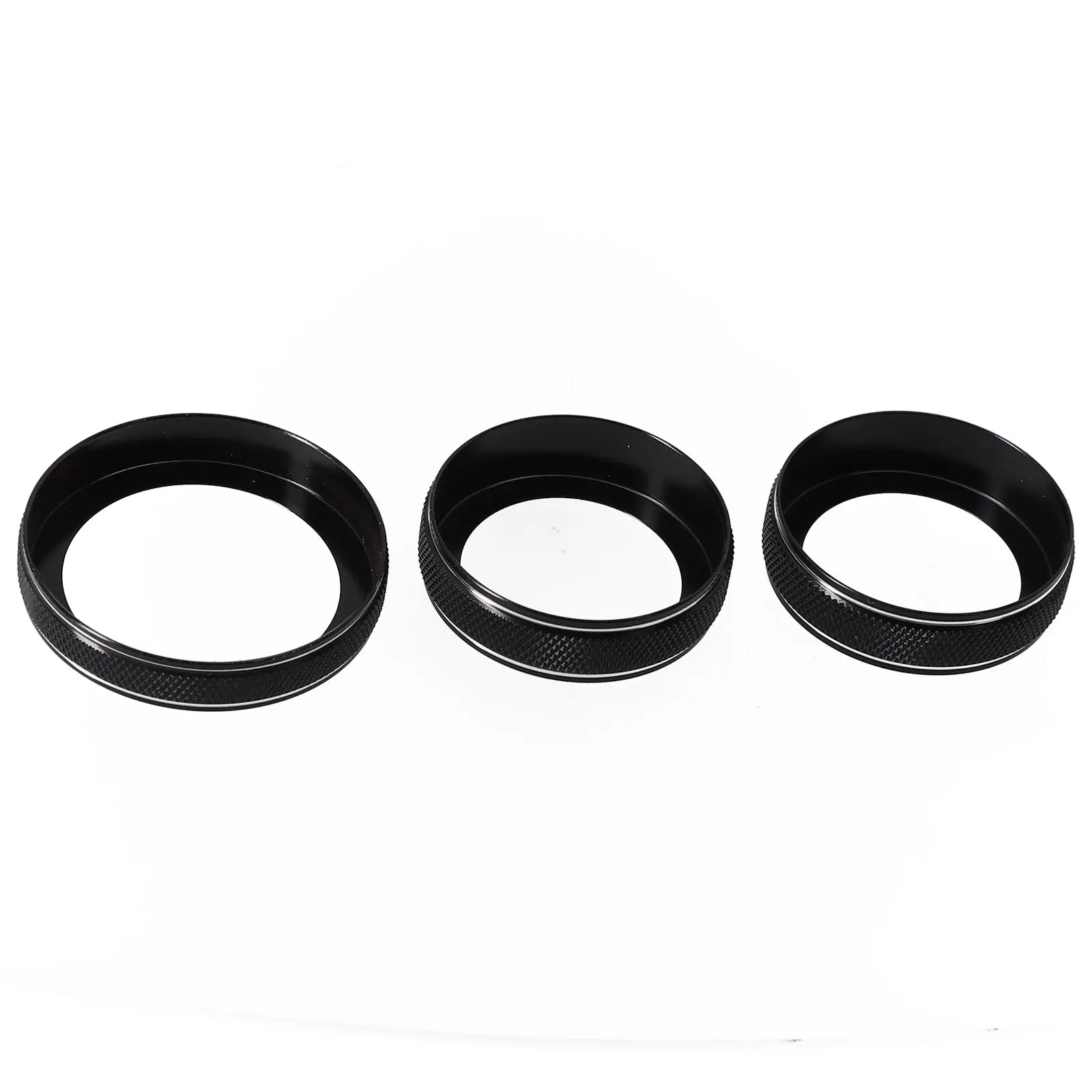3Pcs Air Condition Radio Knob Rings AC Control Switch Button Decorative Ring Cover For Jeep Grand-Cherokee 2014-2021 Button Knob