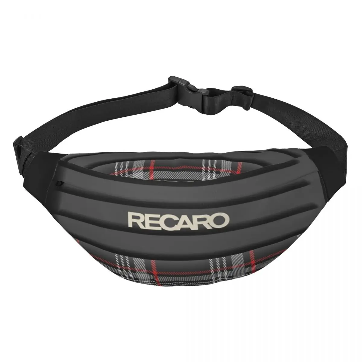 Recaros Fanny Pack Women Men Custom Sling Crossbody Waist Bag for Cycling Camping Phone Money Pouch