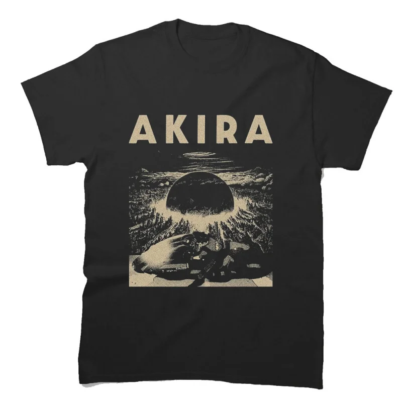 

0225 Vintage Akira Anime T Shirt Cyberpunk Manga City explosion Graphic clothes cyber mecha Neo-Tokyo Streetwear All size tops