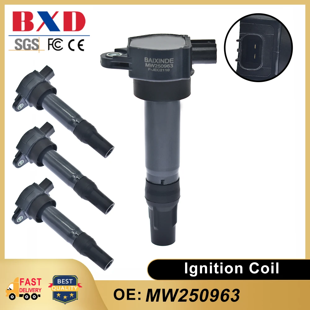 1/4PCS Ignition Coil bobinas de encendido 코일 MW250963 For Mitsubishi 4A91 Colt Lancer Xpander Smart Forfour