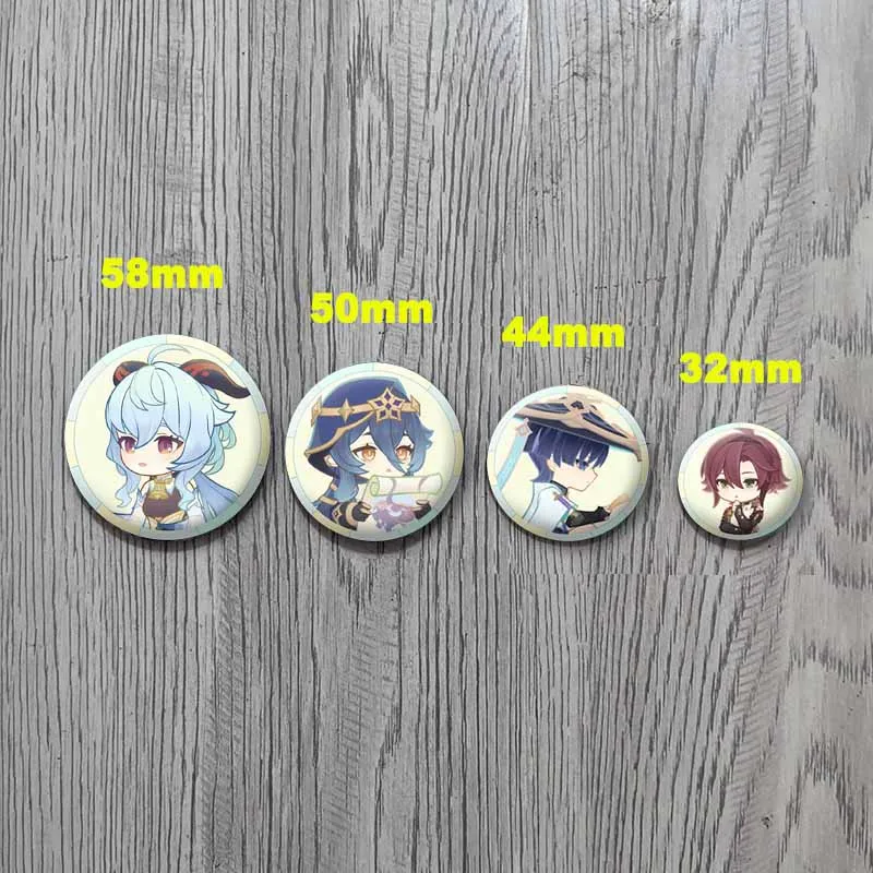 Anime jogo genshin impacto lapela pinos dos desenhos animados venti andarilho broche crachá fãs brinquedos presentes das mulheres dos homens mochila jóias acessórios
