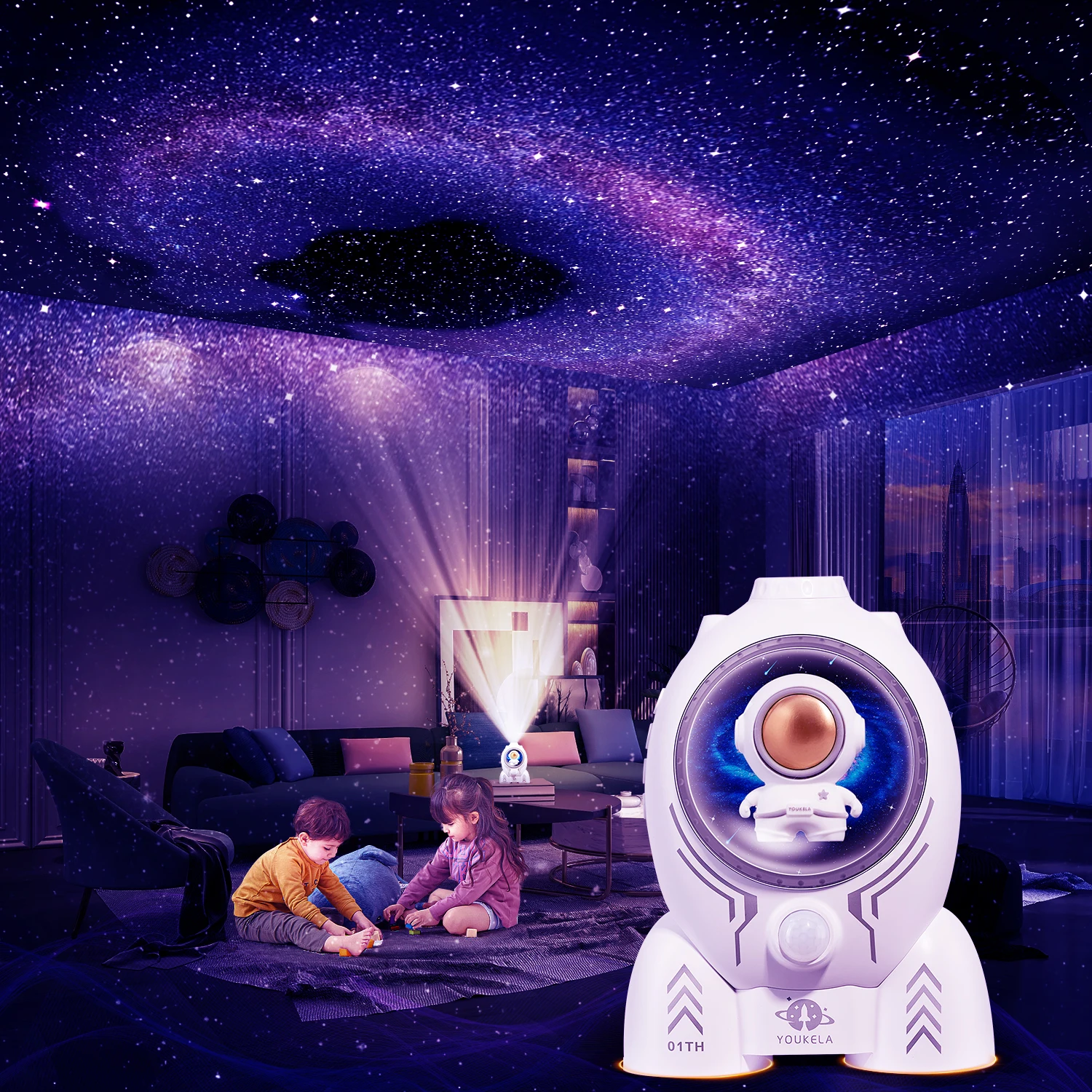 

Intelligent Galaxy Projector Celestial Starlight Projector Living Room Home Starlight Projector