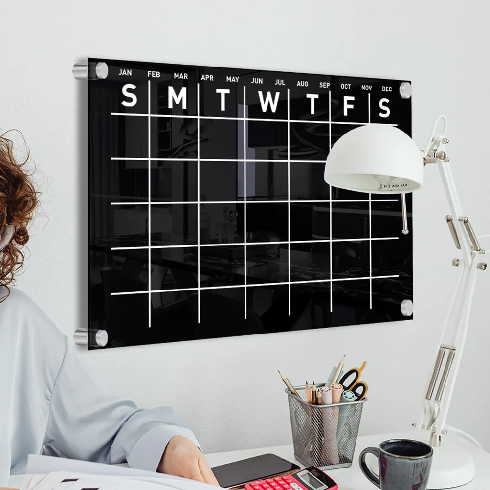 

1Set Multifunctional Message Board Small Lightweight Acrylic Erasable Memo Board Practical Display for Office School