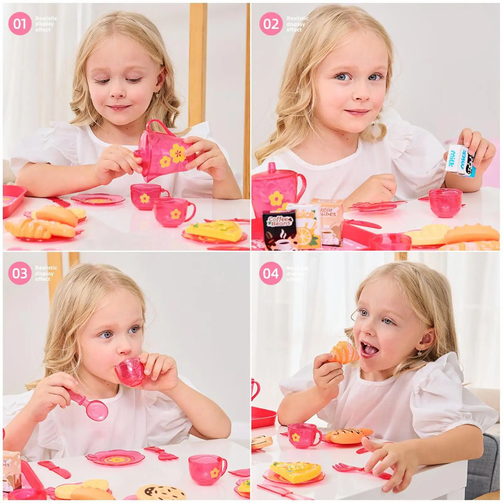 Kid Keuken Speelgoed Veilig Realistisch Theespel Leuke Keuken Speelset Voor Jongens Meisjes Verjaardag Kerstmis Nieuwjaar Pasen Thuis Binnen