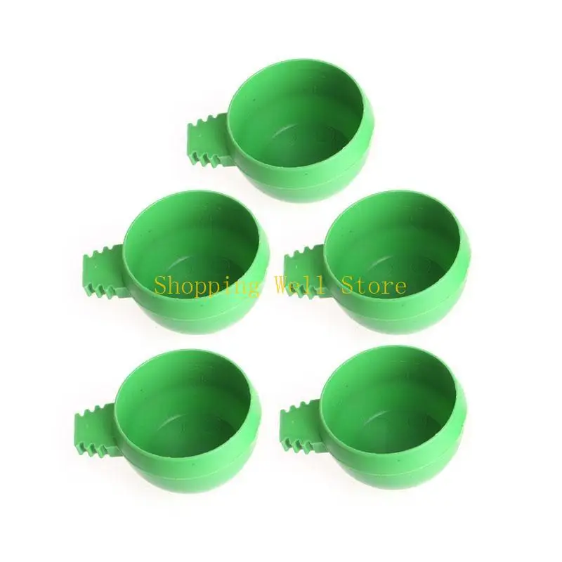 KX4B VART cho ăn cốc an toàn Nhựa Bird Bowl Water Water với tay cầm dễ dàng sửa chữa trong lồng cho Finch Canary