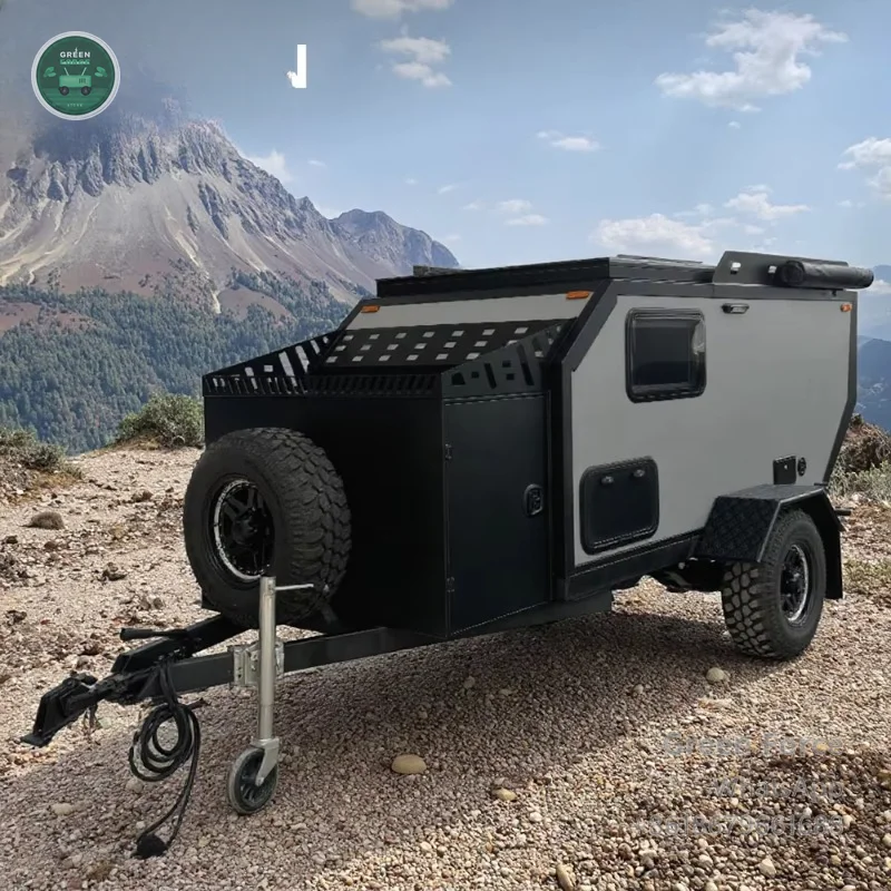 Premium Fiberglass Mini Camper Trailer with Independent Suspension - Designed for European Outdoor Expedition Use