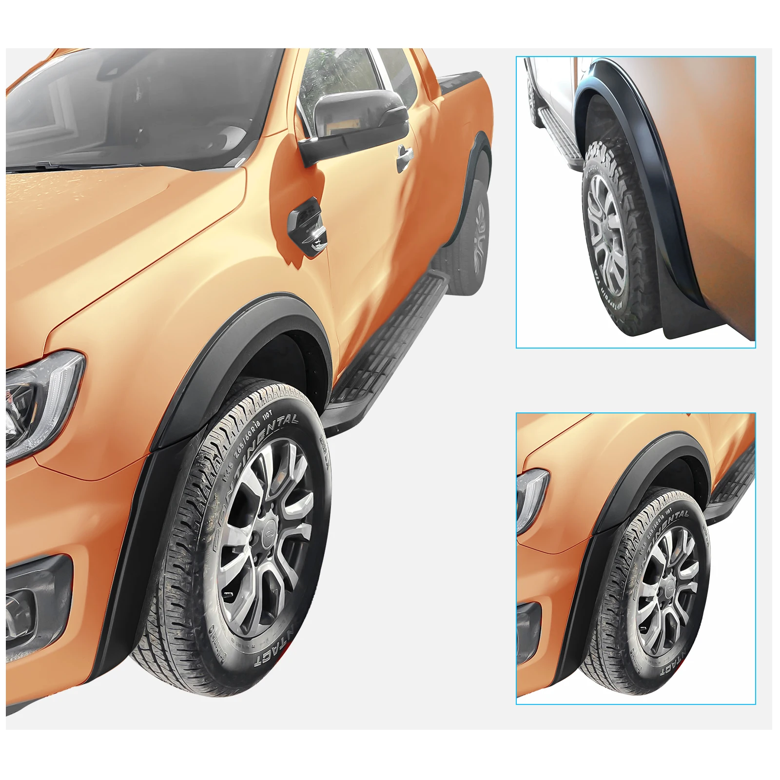 OEM Fender Flares Wheel Arch Mudguards For Ford Ranger 2015-2018,2019-2022 T7 T8 Double Cabin 4x4 Auto Part Accessories