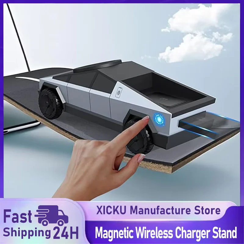 

Desktop Stand Qi2 3-in-1 Wireless Charging Station For Magsafe iPhone 17~12 Apple Watch 10~2 Galaxy Watch 7 6 SE AirPods 4 Pro