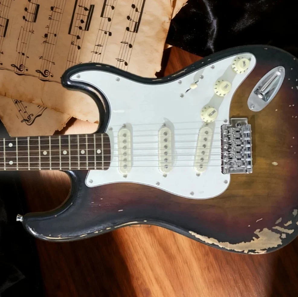 هدايا عيد الميلاد في المخزون خمر أمة الله STS الغيتار الكهربائي شحن مجاني ألدر الجسم SSS التقاطات روك الجاز الأكثر مبيعا