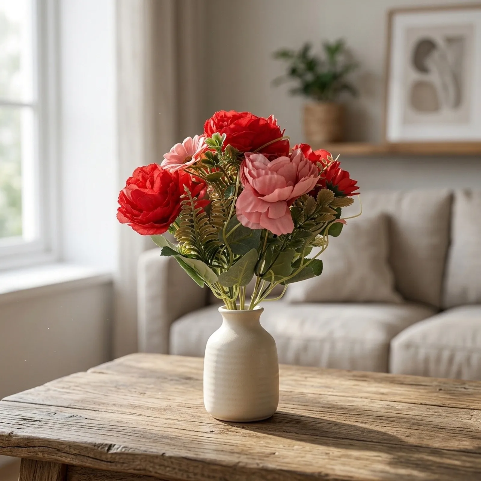 Fade for proof Artificial Peony Bouquet for Home Decoration Table Centerpiece Wedding Ceremony Office Desk Floral Styling