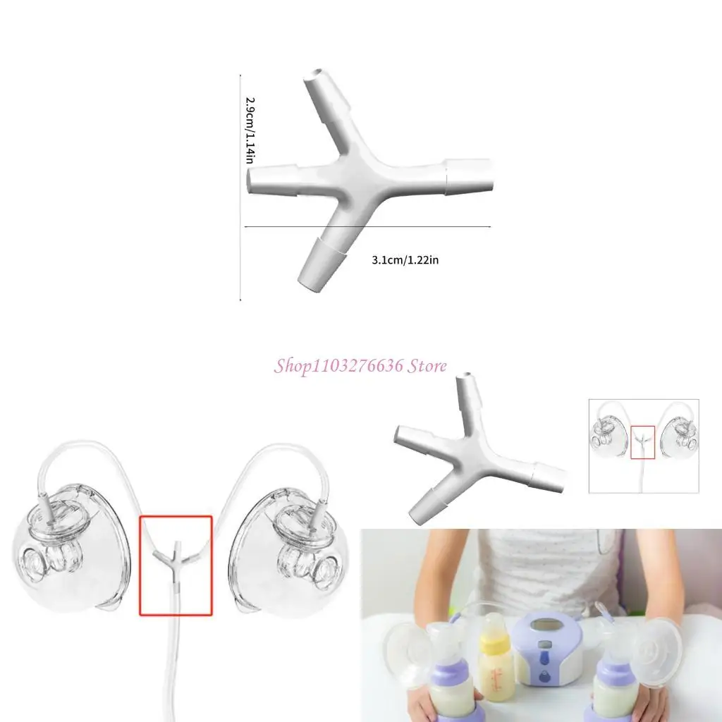 

R6FD Универсальный трехсторонний разъем для трубки для молочных насосов Удобный адаптер соединения