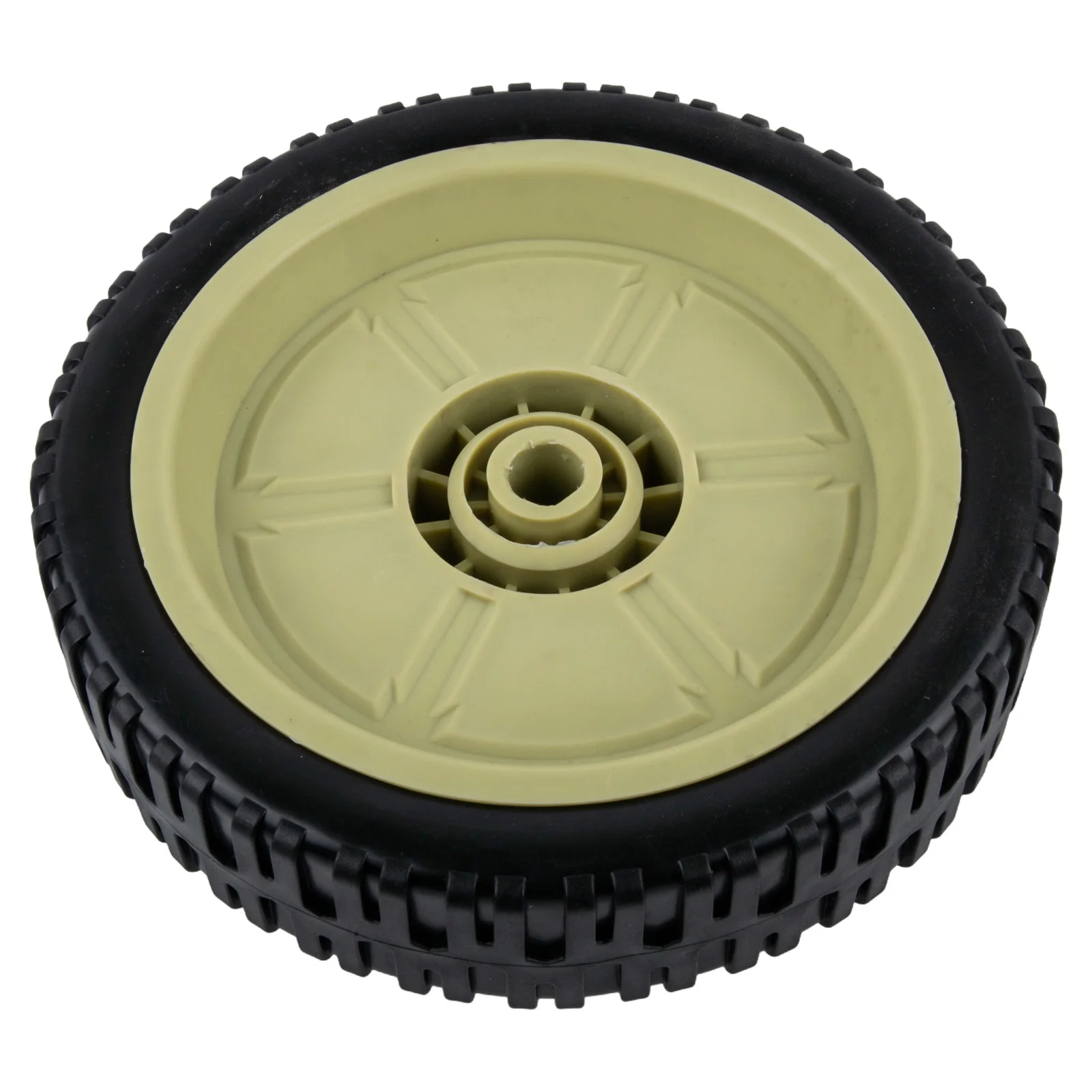 

For HR215 Outdoor Gardening Wheels Lawn Mower Wheels Gardening Tasks Gray High Traction Mower Wheels Easy Installation Process
