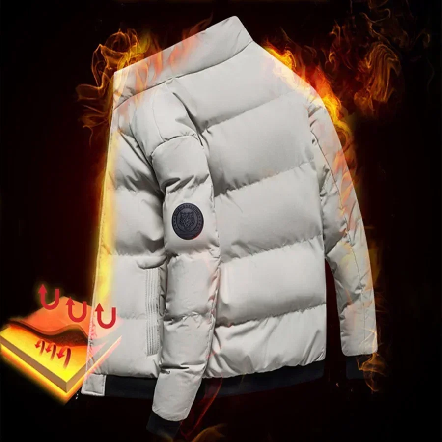 New 2024 Men\'s Autumn Winter Jackets and Coats Outerwear Clothing Parkas Jacket Male Windbreaker Thick Warm Men\'s Parkas 4XL 5XL