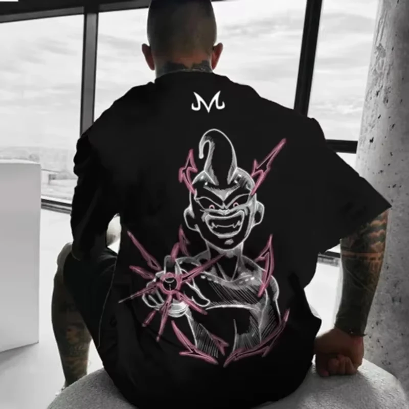 2026 New Year Anime Dragon Ball Majin Buu Classic Printed Men's T-shirt Season New Role Playing Casual Fashion Clothing Gifts view 2