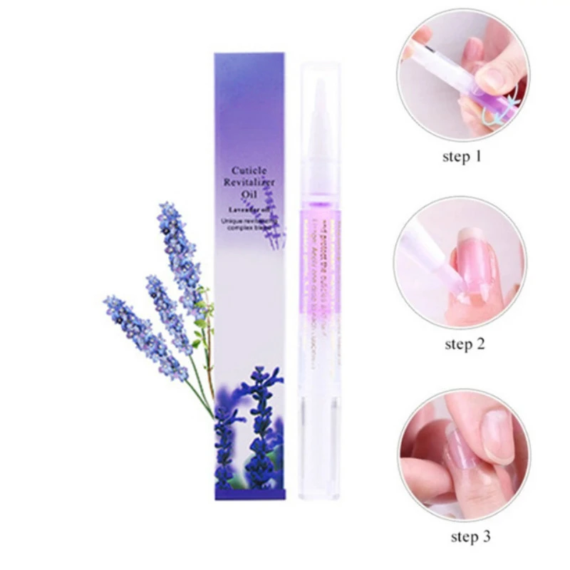 1PC Lavender 5ml Nail Nutrition Oil Pen Nail Treatment Cuticle Revitalizer Oil Prevent Agnail Nail Polish Nourish Skin Protector